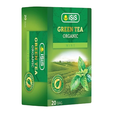 شاي اخضر بالنعناع ايزيس - 20 فتلة