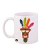 Bp Video Game Crash Printed Mug White/Pink/Orange 12Ounce