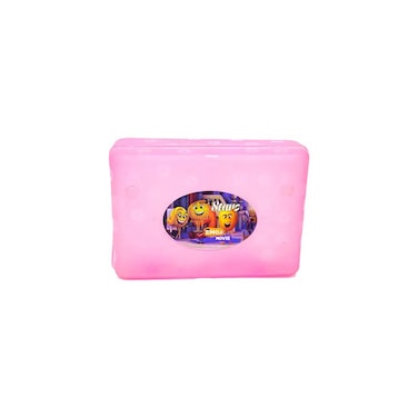 لانش بوكس دائري مع ملعقة وشوكة - متعددة الألوان