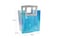 Transparent Clear Nylon Gift Bag High Quality PVC Handled Gift and Shopping Bag (Blue, 18x20x10 cm) - Pack of 12