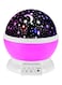 Generic Star And Moon Rotating Projector Night Lamp Black/White/Purple 13X13X14.5cm