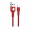 Iconz XBR04R Bazix Micro USB Cable - 2.4 Ampere - Red