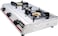 Nobel 3 Gas Burner/3 Brass Burners Gas Stove Stainless Steel Enamel Porcelain Trivet Auto Ignition Tripple Burner 710 x 410 x 140 (W x D x H) mm NGT3001 With 1 Year Warranty