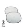 Generic Front Left And Right / Back Left And Right Window Material Silver Foil 2 Pcs Set Medium Size Car Sun Shade For High Quality