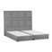 إن هاوس برلين هيكل سرير منجد بالكتان - نفر ونص - 200×140 سم - رمادي فاتح