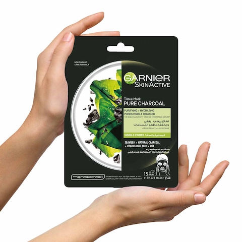 Garnier SkinActive Pure Charcoal Tissue Mask White