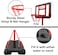 Sky Land Basketball Hoop And Stand Set, Adjustable Height 145 250 Cm For Indoor/Outdoor Fun Sport Activity Game For Children Em 1869, Red