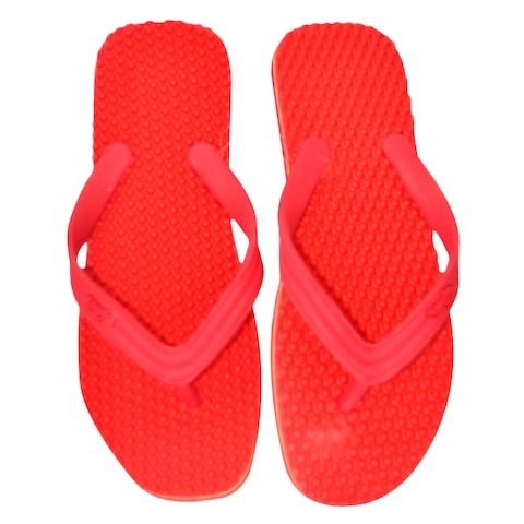 Accuplus Premium Flip Flops Slipper Size 6 Red
