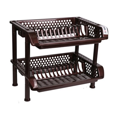 Buy Home4U Dish Rack 2 Tier W/Tray NEI3108 Online | Carrefour UAE