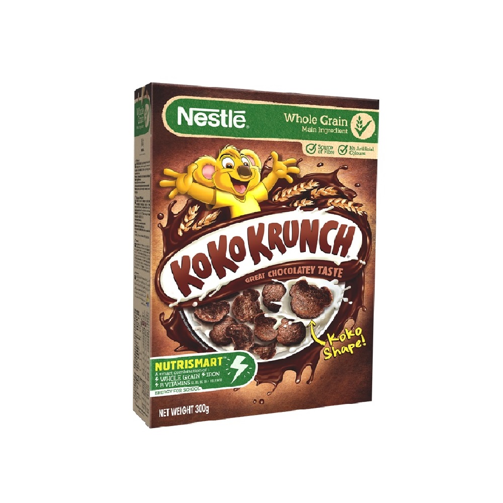 Nestle Koko Krunch Whole grain Chocolate Flavored Wheat Curls 300 gr