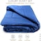 Hotel Linen Klub Deluxe King Comforter 5 PC Set - 100% Cotton 250TC Dobby Jacquard Box Sateen Textured Design, Size: 220 x 240cm, Navy Blue