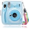 O Ozone Transparent Hard Camera Case For Fujifilm Instax Mini 11 Instant Camera Cover With Adjustable Strap [ Shining Case Designed For Instax Mini 11 Case ] - Glitter Clear