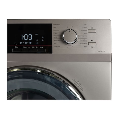 Terim 8.5kg 1200rpm Front Load Washing Machine Silver TERFL91200S