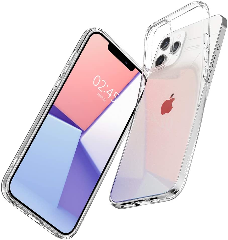 Spigen Liquid Crystal designed for iPhone 12 case and iPhone 12 PRO case/cover (6.1 inch) - Crystal Clear