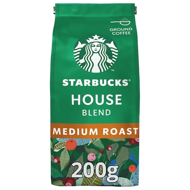 Starbucks House Blend Medium Roast Coffee, 200g