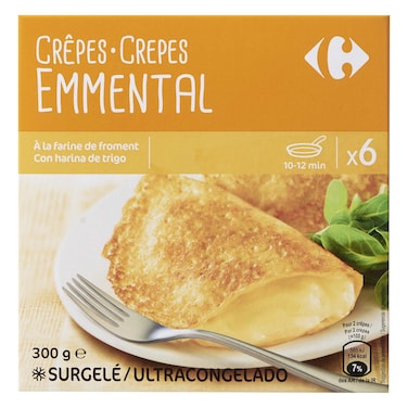 Carrefour  Frozen Crepes Cheese 50Gx6