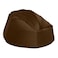In House Niklas Velvet Bean Bag Chair - Large - Brown