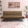 In House Sandi 2 In 1 Sofabed Velvet Upholstered - Light Brown