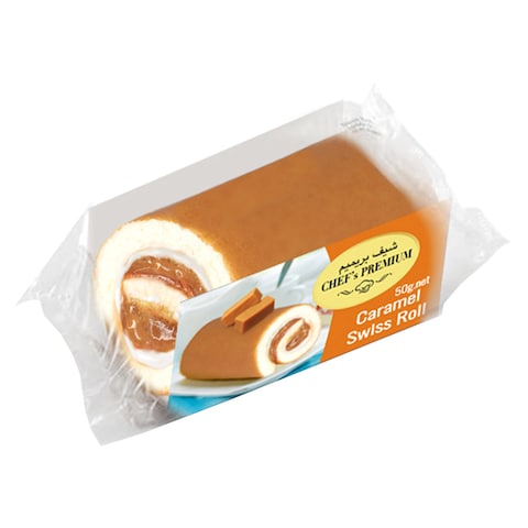 Chef&#39;s Premium Caramel Swiss Roll 50g