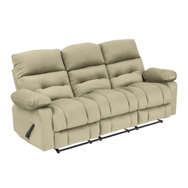 إن هاوس كرسي استرخاء ثلاثي منجد بالمخمل - سكري غامق - NZ60