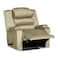 In House Velvet Classic Recliner Chair With Storage Box - Dark Ivory - AB07