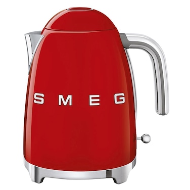 Smeg 50&#39;s Style Electric Kettle KLF03RDUK, 3000 W, 1.7 L, Red, Stainless Steel, Glossy Finish