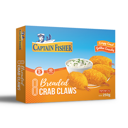 Captain Fisher Breaded Crab Claws 250GR