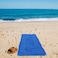 Anemoss Beach Towel, %100 Cotton, Free of Microfibre, Synthetic, or Polyester, Soft, Water Absorbent, Quick Dry, Medium Thick, Pool and Bath Towel, For Kids and Adults, 27x55 in, 70x140 cm, Blue Color
