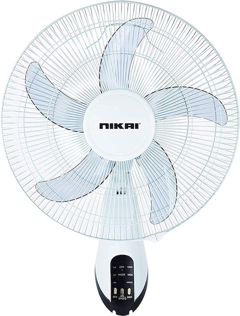 Nikai Wall Mount Fans, NWF1635T1, White