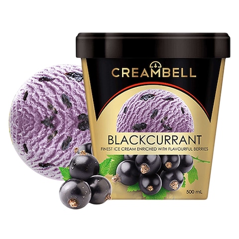 Creambell Finest Blackcurrant Ice Cream 500ml