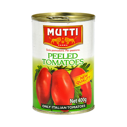 Mutti Peeled Tomatoes Whole Tin 400GR