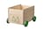 Toy storage with wheels