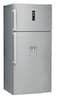 Whirlpool 574L Net Capacity Freestanding Double Door Refrigerator Inox W84 TE 71 X AQUA EX