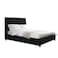 In House Las Palmas Velvet Bed Frame - King - 200x200 cm - Black