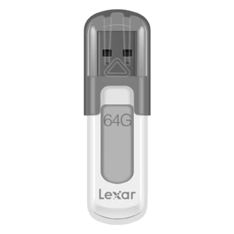 Lexar Jump Drive V100 64GB USB 3.0 Flash Drive Gray