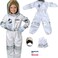 FITTO Children's Party Game Astronaut Costume - Rocket Space Suit Design for Role-Playing, Halloween, and Cosplay