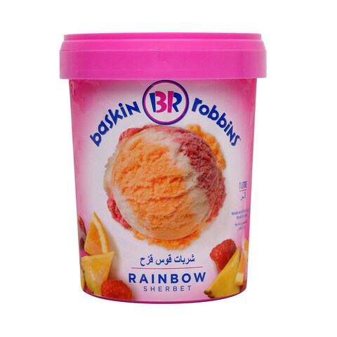 Baskin Robbins Ice Cream Rainbow Sherbet 1L