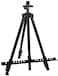 Generic Easels, Tall Display Telescopic Studio Painting Metal Tripod Art Easel Tripod Display Stand Drawing Black