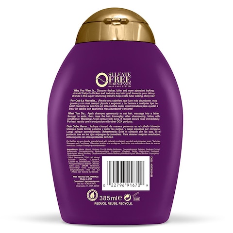 OGX Thick &amp; Full Biotin + Biotin &amp; Collagen Shampoo 385 ml