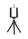 Generic - 2-Section Extendable Mini Tabletop Tripod Adjustable Phone Holder Black