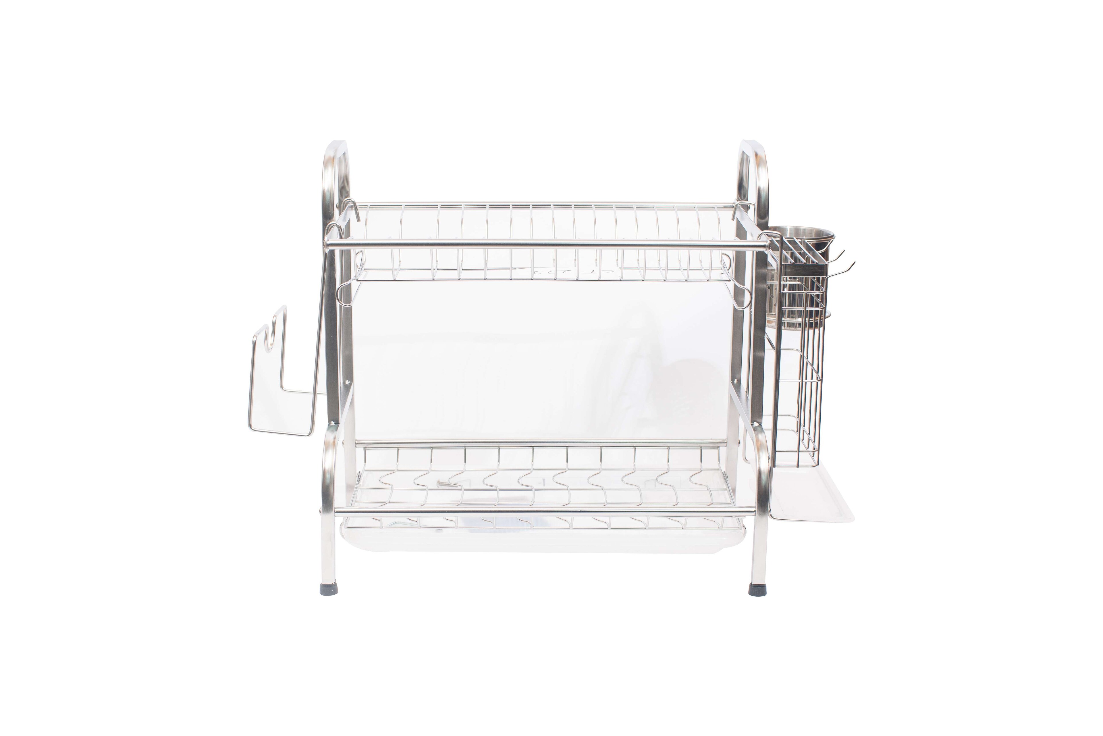 Buy Dish Rack 2 layer Silver Online | Carrefour UAE