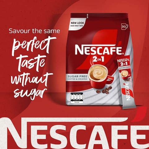 Nescafe 2in1 Coffee Sugarfree 11.7g Pack of 30