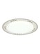 Delcasa Serving Dinner Plate White/Brown 8inch