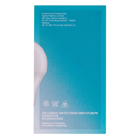 Philips Essential Led Bulb G3 9W E27 Warm White