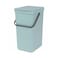 Brabantia Sort &amp; Go Waste Bin (16 L, Green)