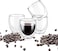 Double Walled Glass Coffee Mugs, Large Insulated Layer Coffee Cups, Clear Borosilicate Mugs, Perfect for Cappuccino, Tea, Latte, Espresso, Wine, Microwave Safe (8OZ/250ml, 4-piece set)