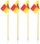 ULTIMAX Soccer Football Field Corner flags Portable Soccer Flags Soccer Poles, Dribbling Soccer Equipment for Training - (Soccer Poles Flags)
