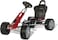 Rolly Toys Ferbedo Gokart X-Racer In Red/Black With Plastic Tyres And Adjustable Seat Pedal Cart For Kids 3-8 Years Old - 104000