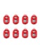 Sunshine - 8-Piece Wireless Smartphone Bluetooth Shutter Red