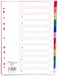 Generic Deluxe Plastic Divider A4 1-12 Color With Number 46412-10Sets